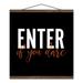 Trinx Enter If You Dare - Textual Art on Canvas in Black | Wayfair 748D6C6FF9A842188F27758ADBB2F6C0