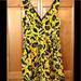 J. Crew Dresses | J. Crew Floral Piqu Dress Yellow & Navy Fit & Flare | Color: Blue/Yellow | Size: 10