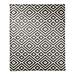 East Urban Home Diamond Pattern Fleece Throw Microfiber/Fleece/Microfiber/Fleece in Gray | 60 H x 50 W in | Wayfair