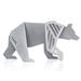 Loon Peak® Charlei Medium Bear Origami Geometric Sculpture Metal in Gray | 1.6 H x 2.9 W x 1.6 D in | Wayfair 1AC7BC7E413D4692AD0DEECE0A6D516B
