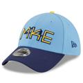 Men's New Era Powder Blue Milwaukee Brewers 2022 City Connect 39THIRTY Flex Hat