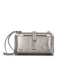 The Sak Damen Large Crossbody Iris Smartphone-Umhängetasche, Leder, groß, Pyrit