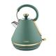 Tower T10044JDE Cavaletto Pyramid Kettle with Fast Boil, Detachable Filter, 1.7L, 3000 W, Jade & Champagne Gold