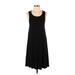 Aerie Casual Dress - A-Line Scoop Neck Sleeveless: Black Print Dresses - Women's Size X-Small
