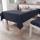 PETTI Artigiani Italiani - Tischdecke, Tischdecke, Küchentischdecke, Baumwolle, einfarbig, Blau, 6 Sitzplätze (140 x 180 cm), 100% Made in Italy