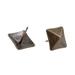 Upholstery Nails Tacks 18mm Square Head Furniture Nails Pins Bronze Tone 50 Pcs - 18x18x21mm, 50pcs