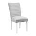 ACME Elizaveta Side Chair in Gray and White High Gloss (Set of 2)