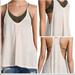 Free People Tops | Free People Intimately Wear Me Now Racer Back Tank Top, Size Medium | Color: Cream/Pink | Size: M