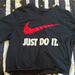 Nike Shirts | Nike Black Cropped T-Shirt | Color: Black/Red | Size: L