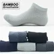 Chaussettes d'affaires en fibre de bambou pour hommes chaussettes courtes respirantes chaussettes
