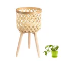 Grand support de plantes en bambou piste décorative pour plantes table de plantes moderne pour