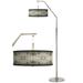 Sprouting Marble Giclee Shade Arc Floor Lamp