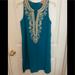 Lilly Pulitzer Dresses | Lilly Pulitzer Shift Dress 100% Authentic | Color: Blue/Gold | Size: 2