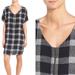 Madewell Dresses | Madewell Zip-Front Dress In Buffalo Check | Color: Black/White | Size: Xs