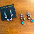 Rebecca Minkoff Jewelry | 2 Pairs Rebecca Minkoff Earrings | Color: Green/Purple | Size: Os