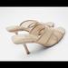 Zara Shoes | Brand New With Tags Zara Meshed Heeled Sandals. Size 10/41 | Color: Cream | Size: 10