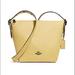 Coach Bags | Coach Leather Shoulder Bag | Color: Tan/Yellow | Size: 8.25” L X 9.5” W X 4” W