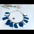 Kate Spade Jewelry | Kate Spade Saturday Blue / White Resin Charms Necklace | Color: Black/White | Size: Os