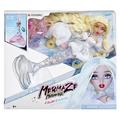 Mermaze Mermaidz Winter Waves - Gwen - Meerjungfrauen-Puppe, Flosse mit Farbwechsel, Schwanz mit Glitzerfüllung und Accessoires - Für Kinder und Sammler ab 4 Jahren