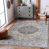 Hiti 2'7" x 7'3" Light Gray/Cream/Blue/Olive/Tan/Light Blue/Ivory/Mustard/Cream Washable Runner - Hauteloom