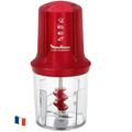 Moulinex - Mini Hachoir Électrique Multi Moulinette 3en1, Hacher, Mixer, Émulsionner, 2 Vitesses,