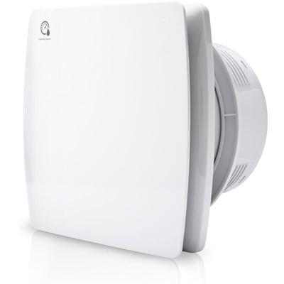 Badlüfter Wandlüfter Absaugung Ventilator 100mm Mit Rückflussleitblech 100mm - Weiß - Swanew Image