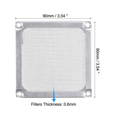 PC Dust Fan Screen Aluminum Mesh for Cooling Case Cover Metal Material