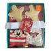 Disney Accessories | Disney Holiday Mickey & Minnie Mouse My 1st Christmas Beanie Set For Baby 12-24 | Color: Red/White | Size: 12-24mths