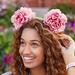 Disney Accessories | Disney Floral Mickey Ears | Color: Green/Pink | Size: Os