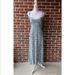 Zara Dresses | Nwt Zara Floral Maxi Dress | Color: Blue/White | Size: L
