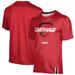 Men's ProSphere Red Carthage Firebirds Golf Logo Stripe T-Shirt