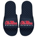 Youth ISlide Navy Ole Miss Rebels Baseball Slide Sandals