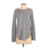 Abercrombie & Fitch Pullover Sweater: Gray Color Block Tops - Women's Size X-Small