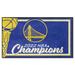 Blue 60 x 36 x 0.5 in Area Rug - FANMATS Golden State Warriors 2022 NBA Finals Champions 3X5 Rug Nylon | 60 H x 36 W x 0.5 D in | Wayfair 33589