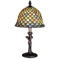 "15""H Tiffany Fishscale Mini Lamp - Meyda Lighting 30315"