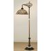 "60""H Tiffany Fishscale Bridge Arm Floor Lamp - Meyda Lighting 65838"