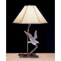 "26.5""H Strike of the Eagle Faux Leather Table Lamp - Meyda Lighting 38770"