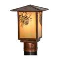 "7""Sq Seneca Winter Pine Post Mount - Meyda Lighting 154518"