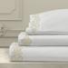 Five Queens Court Isabel 300 Thread Count 100% Embroidered Sheet Set 100% cotton in White | King | Wayfair 2784002KSS