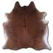 Brown 84 x 72 x 0.25 in Area Rug - Foundry Select Redully NATURAL HAIR ON Cowhide Rug Cowhide, Leather | 84 H x 72 W x 0.25 D in | Wayfair