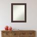 Red Barrel Studio® Harvard Walnut Bathroom Vanity Non-Beveled Wall Mirror Plastic | 28.5 H x 22.5 W in | Wayfair AD19020B8CF3496DA42C71C665ACF398