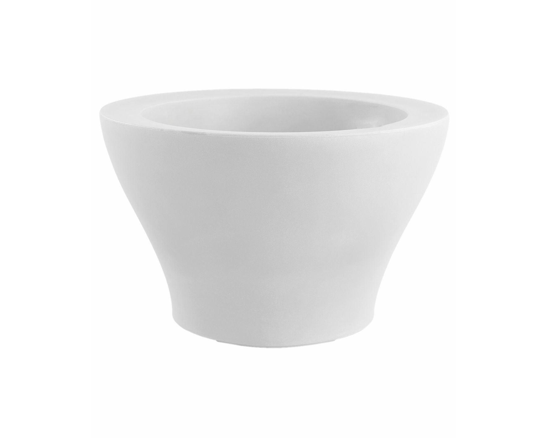 Vondom »CENTRO« Alto Outdoor Pflanzengefäß 18x12 cm / White / Lackiert Hochglanz Image