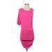 Buffalo by David Bitton Casual Dress - Bodycon: Pink Print Dresses - Women's Size X-Small