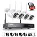 SANNCE 3MP 8CH Network Security System Wireless Transmission of Signals 4PCS 3MP Weatherproof Camera