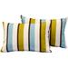 OVIOS Outdoor Decorative Polyester Home Lumbar Throw Pillows (Set of 2)