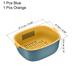 Colander Bowl Strainers Set 2PCS Plastic Drain Basket Washing Colander - 27.5 x 21.5 x 10.5 cm