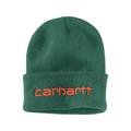 Carhartt Men's Knit Insulated Logo Graphic Cuffed Beanie, Cadmium Green SKU - 782138
