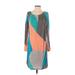 Doo.ri for Impulse Casual Dress: Gray Color Block Dresses - Women's Size 2