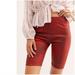 Free People Shorts | Free People Heat Wave Bike Shorts Faux Suede Red | Color: Red | Size: M