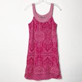 Athleta Dresses | Athleta Geometric Print Tank Dress Play Dress Size Xs | Color: Purple/Red | Size: Xs